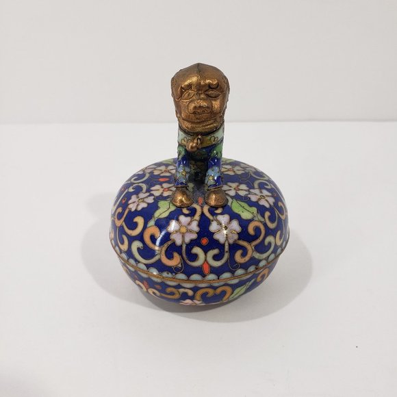 Chinese Vintage Cloisonne Music Trinket Box 1992 Ardleigh-Elliott # 73362 - Picture 4 of 7